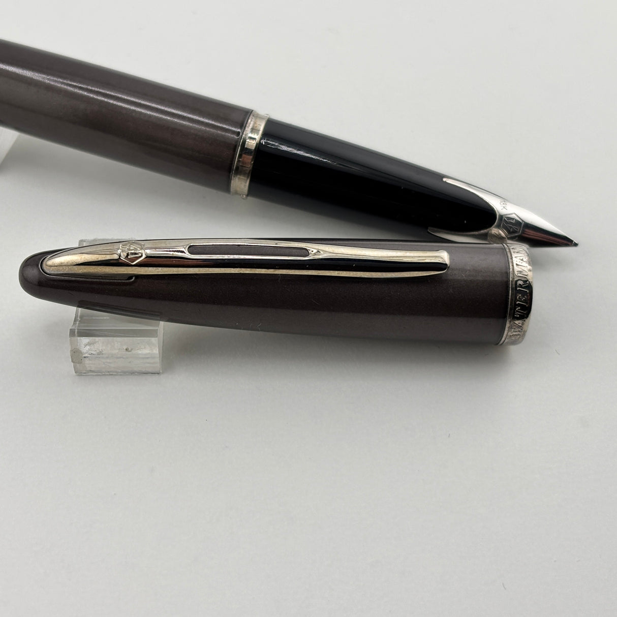 Waterman Carene Taupe Fountain Pen - Fine 18 Kt Gold Nib