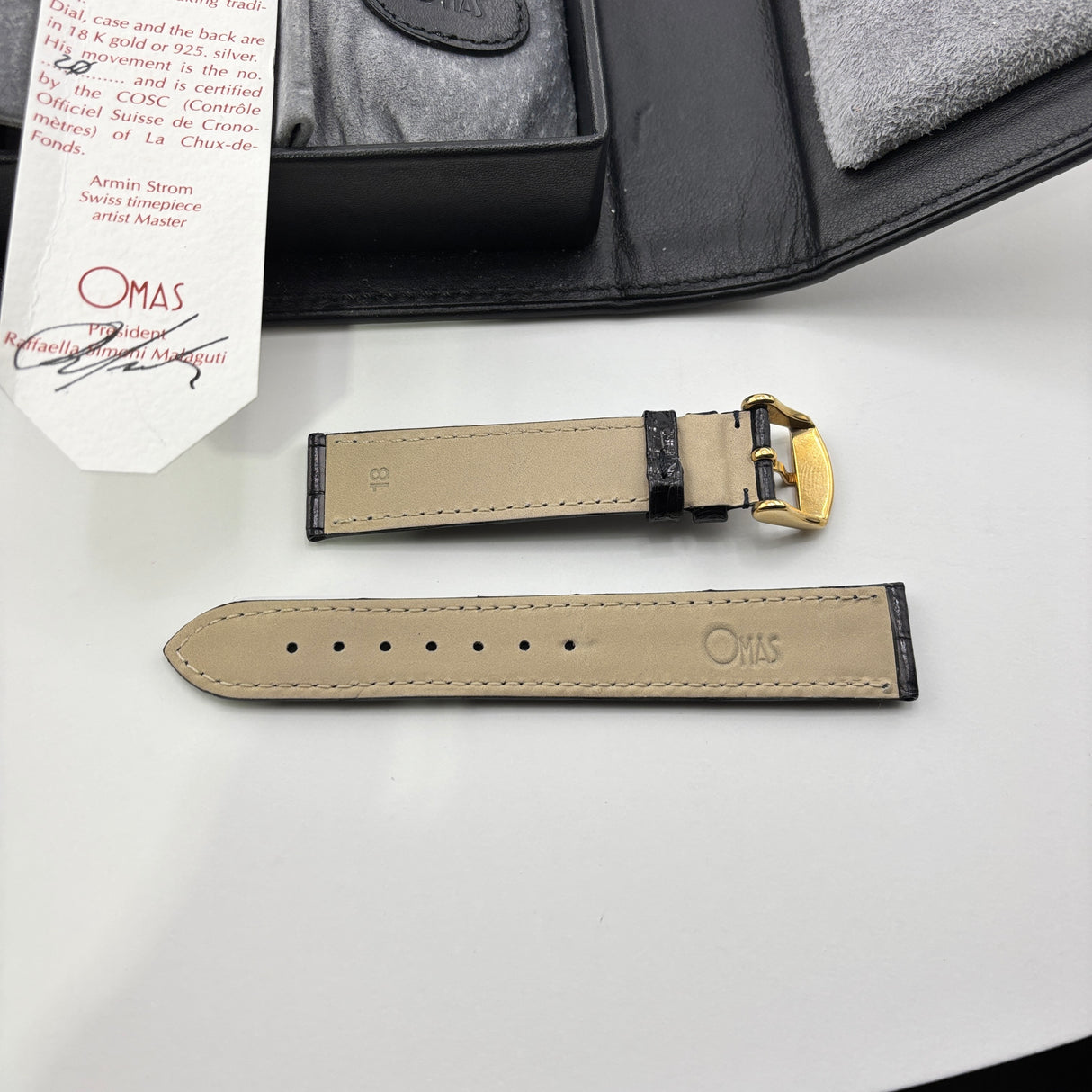 OMAS Prius Chronometer Watch - Solid Gold 18K - Extremely Rare!