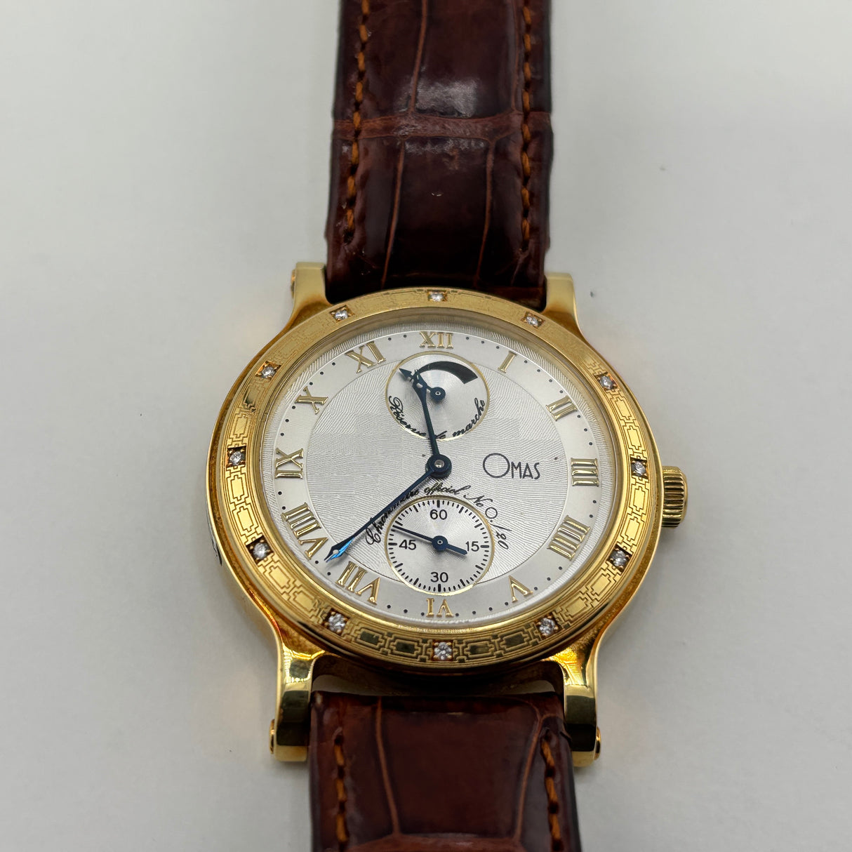 OMAS Prius Chronometer Watch - Solid Gold 18K - Extremely Rare!