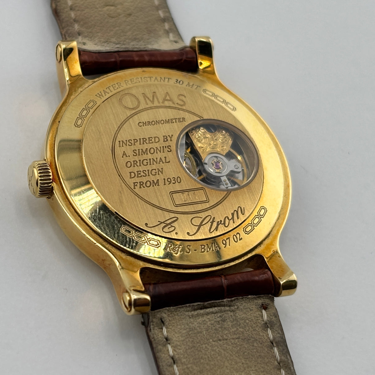 OMAS Prius Chronometer Watch - Solid Gold 18K - Extremely Rare!