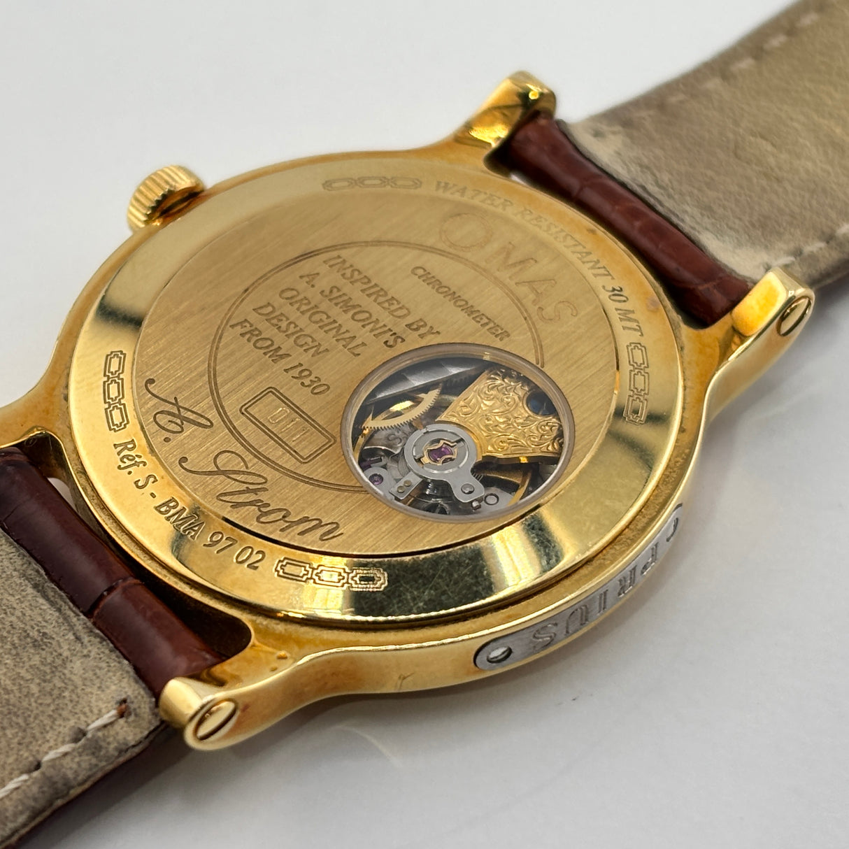 OMAS Prius Chronometer Watch - Solid Gold 18K - Extremely Rare!