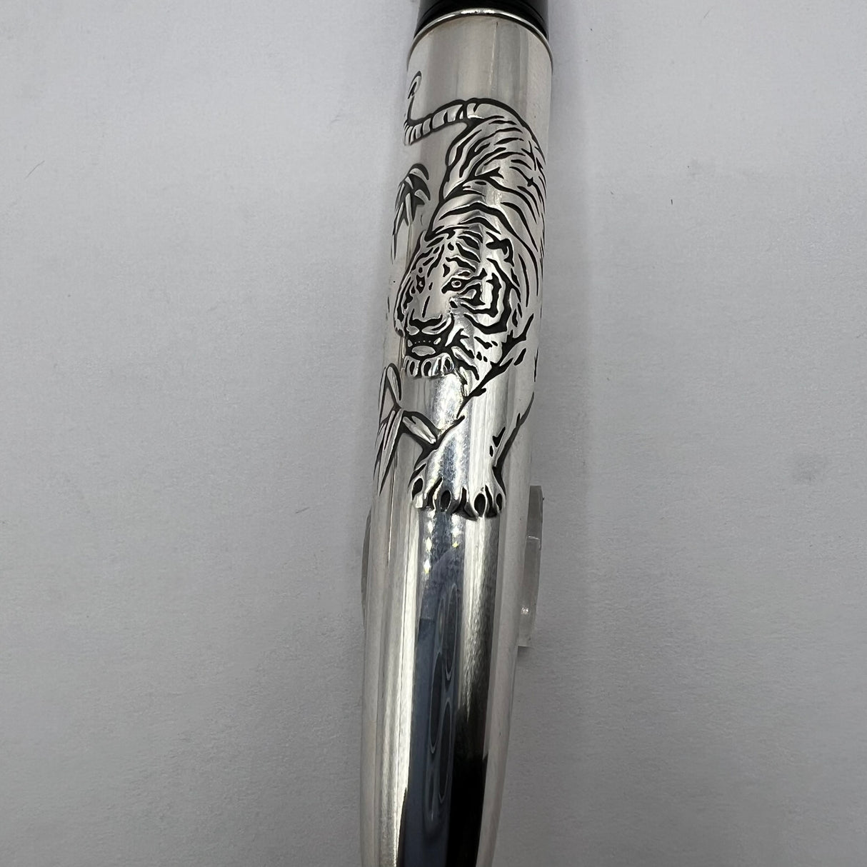 Pilot Sterling Silver Tiger Fountain Pen - Fine 18kt Gold Nib