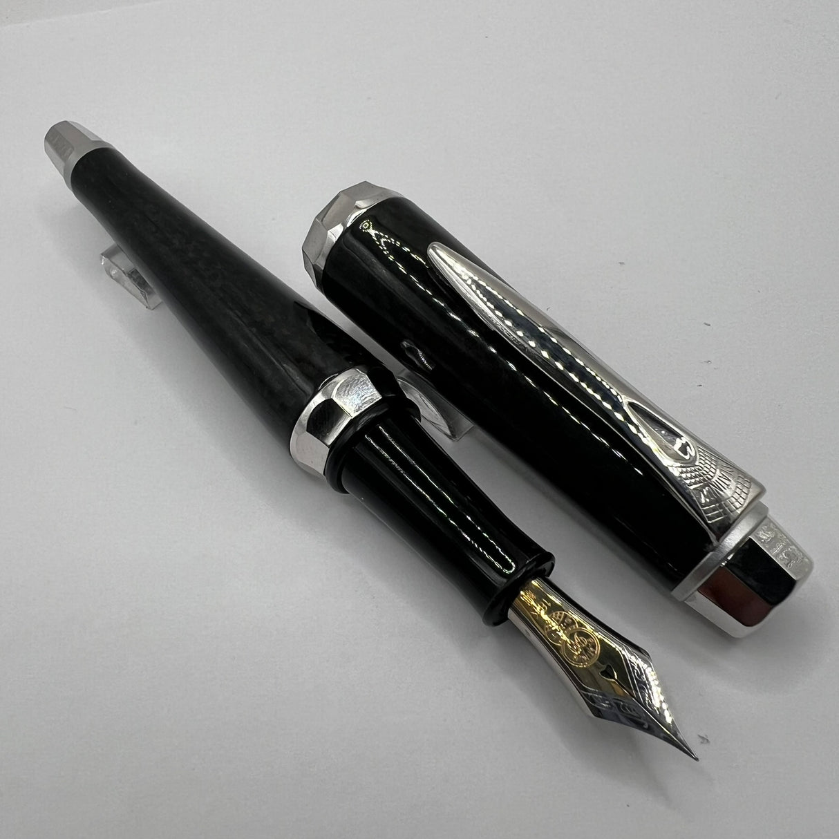 Platinum 90th Anniversary Carbon Fiber 25G Limited Edition Fountain Pen - Fine 18kt Gold Nib