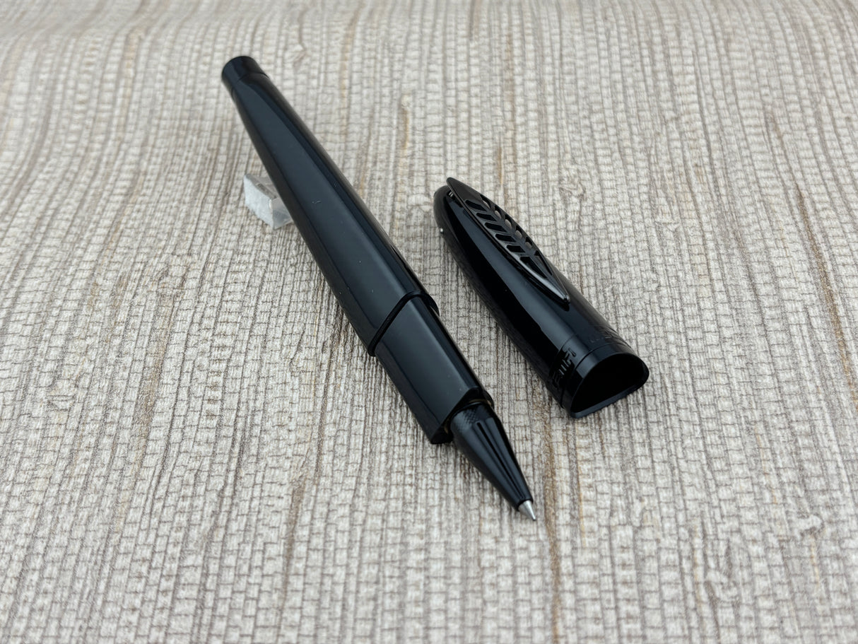 Pineider Tempi Moderni Black - Triangular Pen - Rollerball Pen