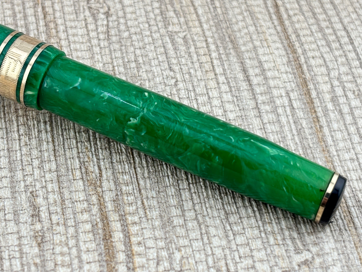 Wahl-Eversharp Gold Seal Decoband Green Jade - Fountain Pen