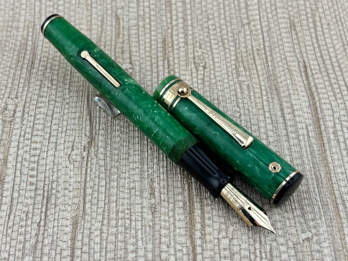 Wahl-Eversharp Gold Seal Decoband Green Jade - Fountain Pen