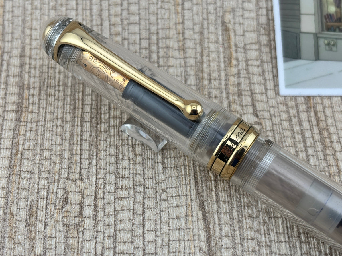 Aurora 88 Anniversario Clear Demonstrator Limited Edition #102/188 Fountain Pen - Extra Fine 18kt Gold Nib