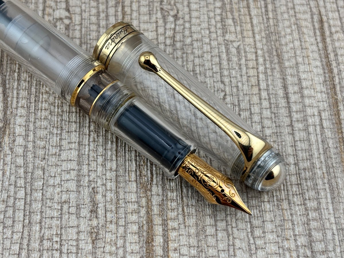 Aurora 88 Anniversario Clear Demonstrator Limited Edition #102/188 Fountain Pen - Extra Fine 18kt Gold Nib