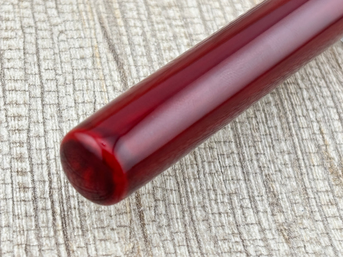 Nakaya Desk Pen Aka Tamenuri New Condition Extra Broad Stub Nib - Fountain Pen