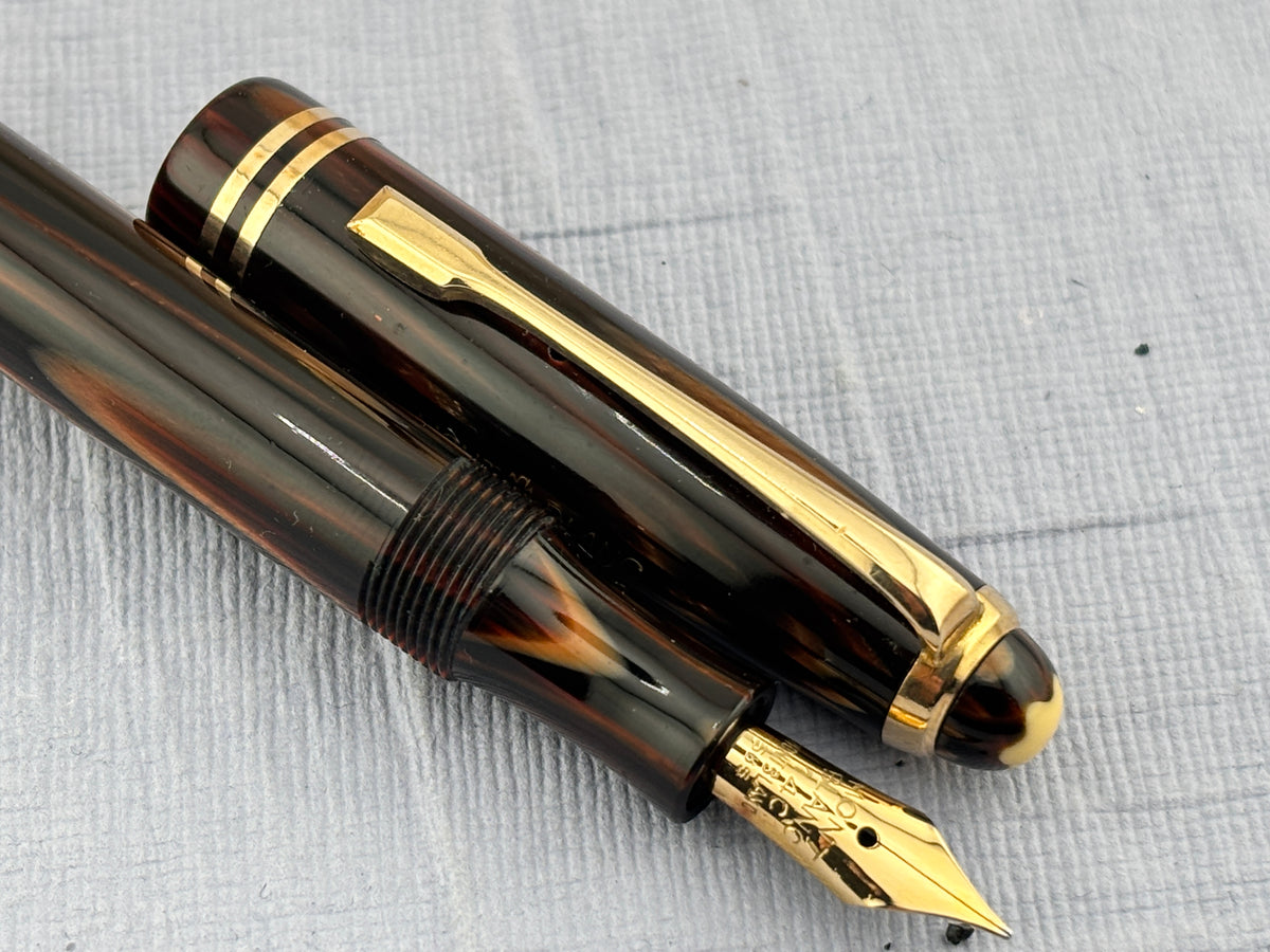 Montblanc 242 M brown Tiger Eye condition condition! - Fountain Pen