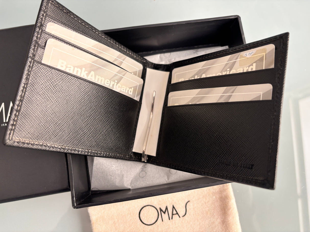 OMAS Wallet with money holder - Superb Quality Made in Italy circa 1990