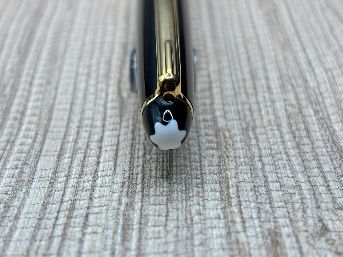 Montblanc Meisterstuck Black Gold Trim - Rollerball Pen