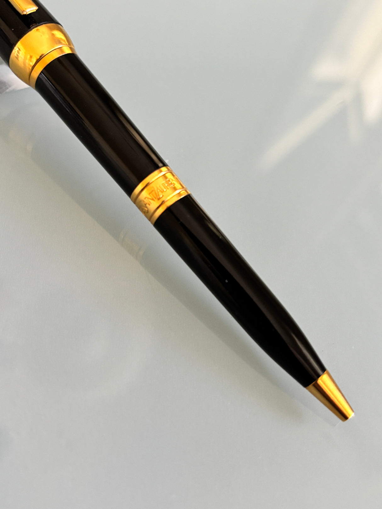 Yves St Laurent Black gold trim Made in France - Ball Pen