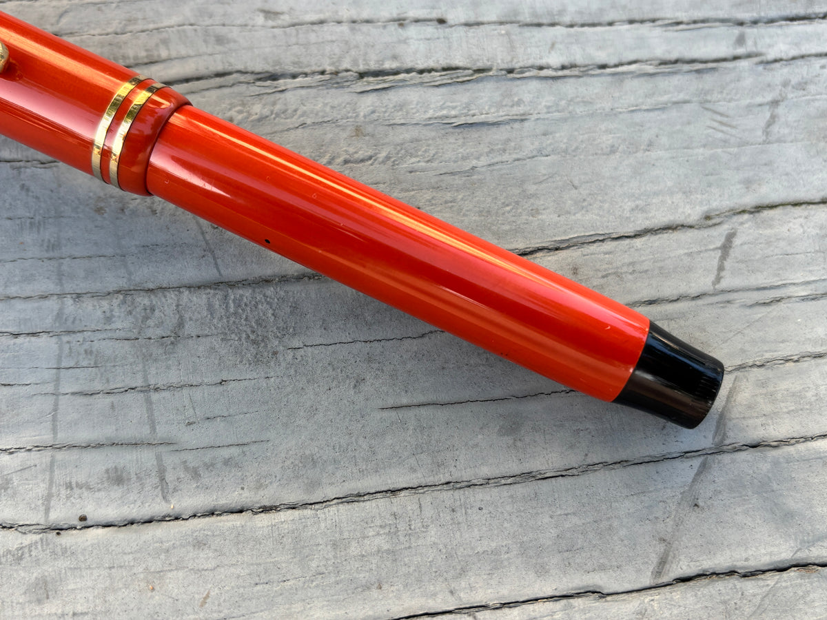 Parker Duofold Senior * the big red * Orange Permanite - Fountain Pen