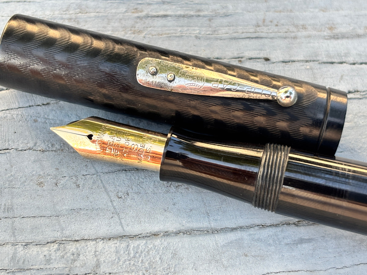 Waterman 58 Black Hard Rubber Chased - Fountain Pen