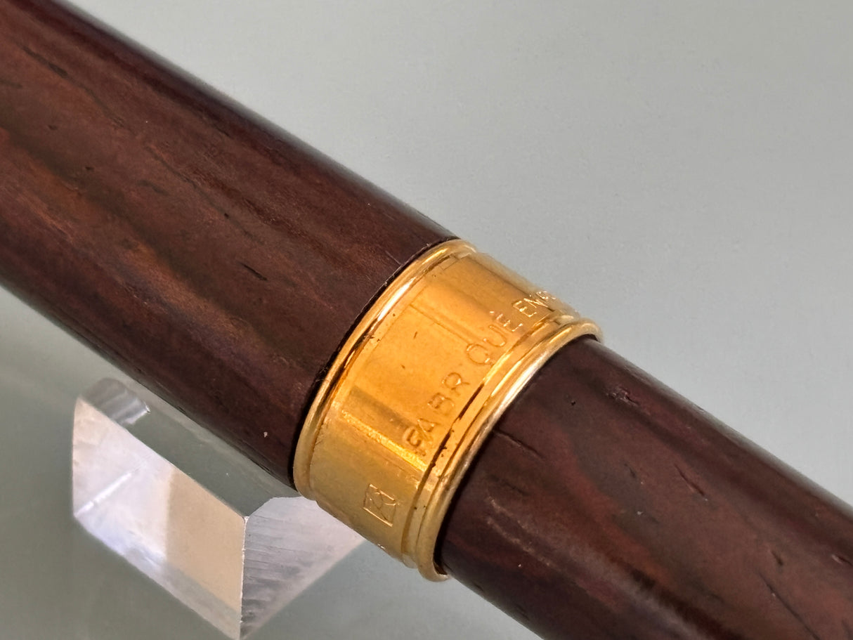 Reden's Paris Ebony Wood Made in France - Fountain Pen circa 1988
