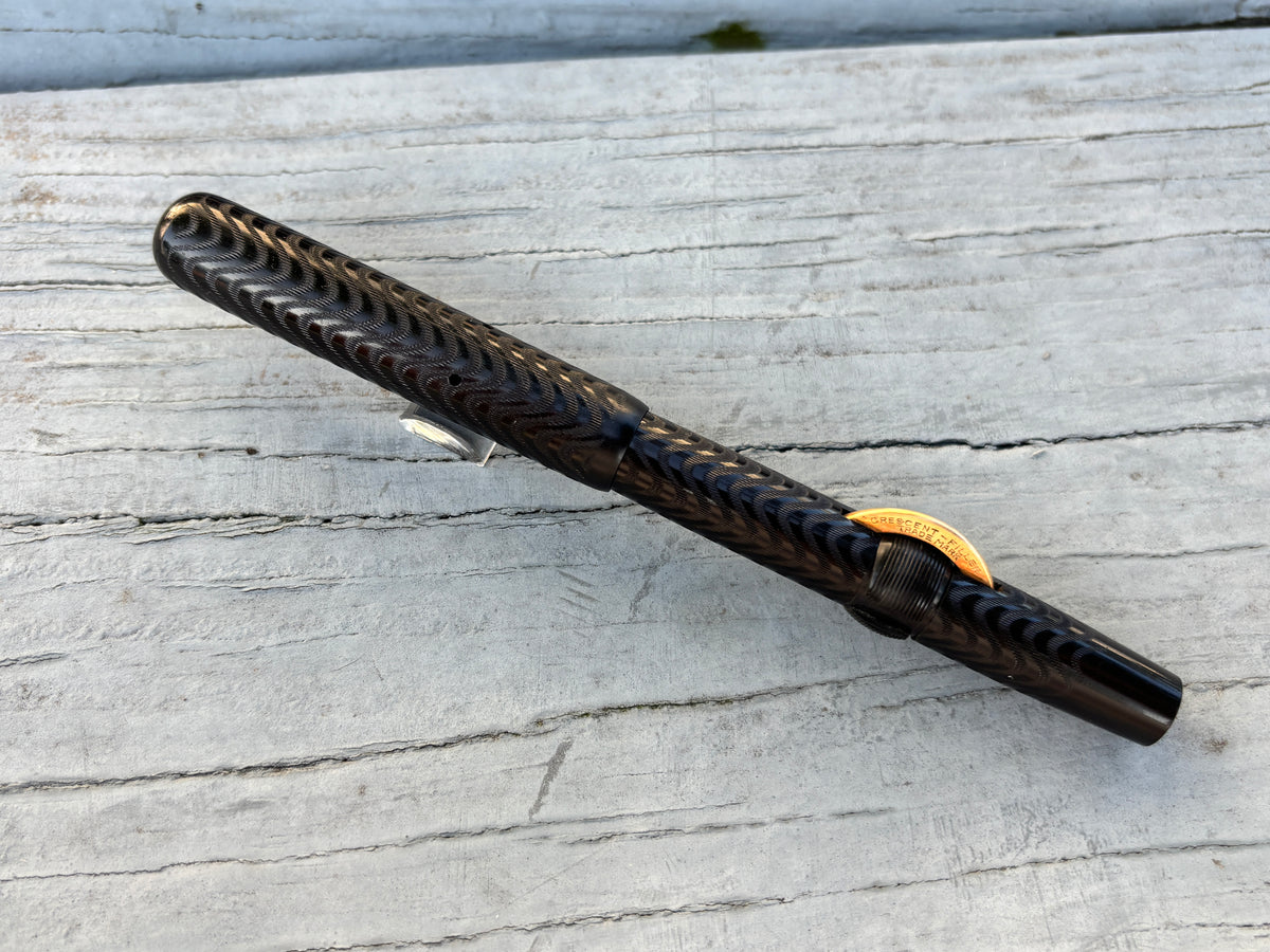 Conklin Toledo # 3 Black Chased in New condition - Fountain Pen