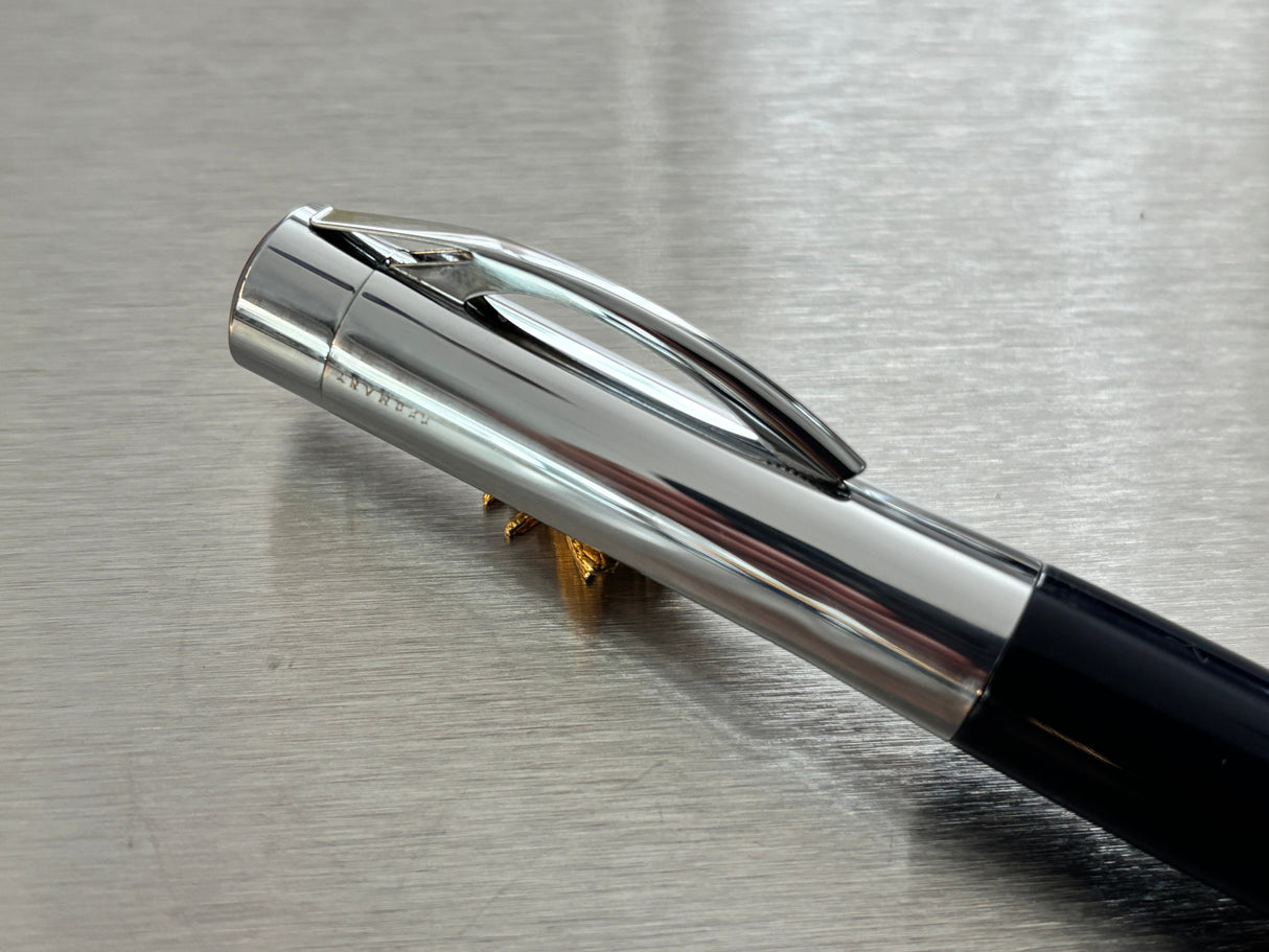 Rotring Data Initial Navy Blue / Chorme cap - Roller Ball