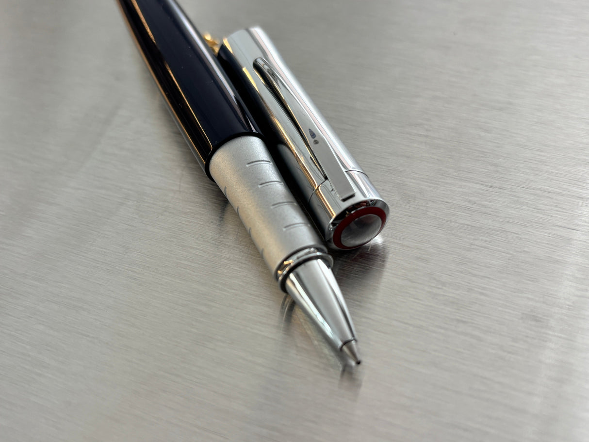 Rotring Data Initial Navy Blue / Chorme cap - Roller Ball