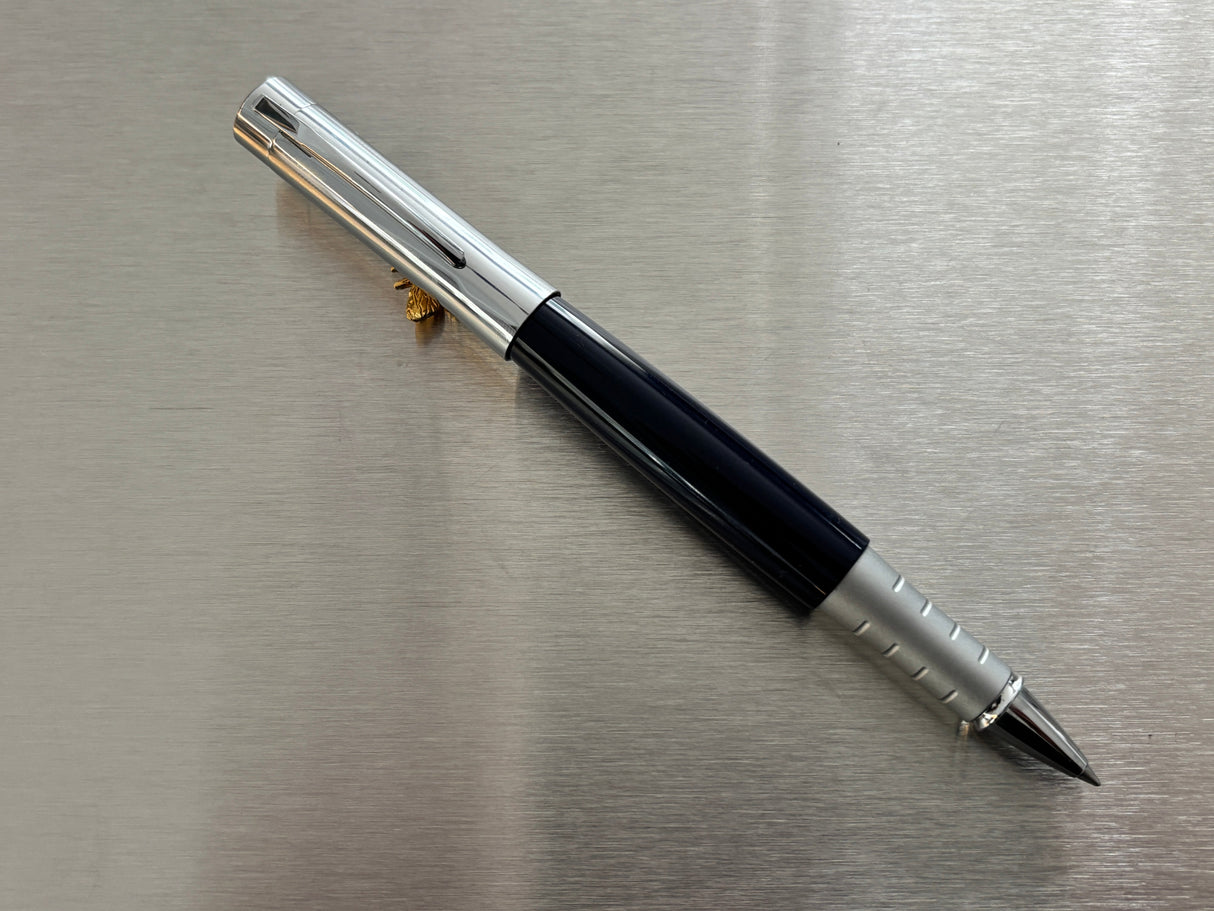 Rotring Data Initial Navy Blue / Chorme cap - Roller Ball