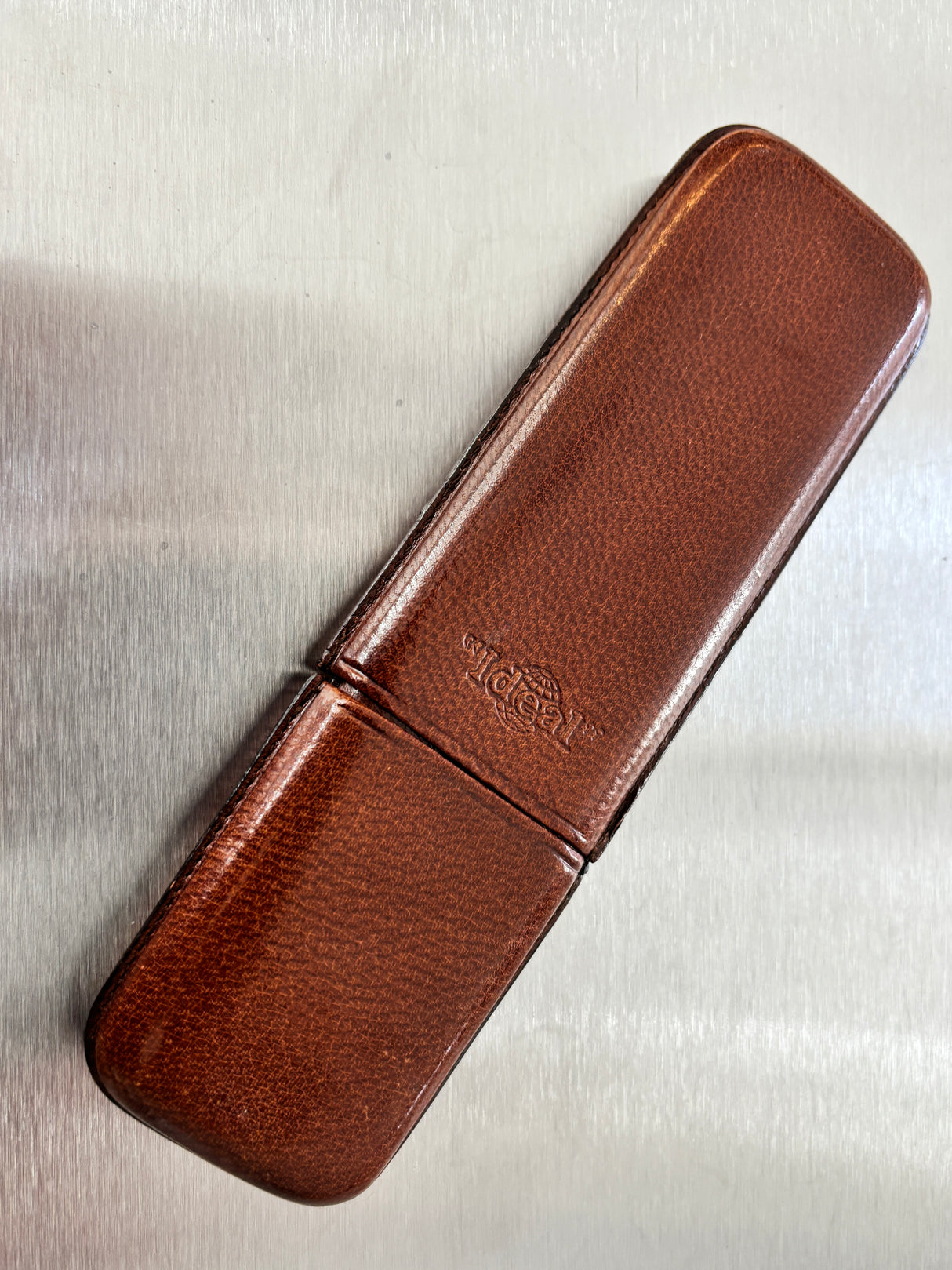 Waterman Ideal Pen Pouch for two Pen - Superb quality 100% Brown leather