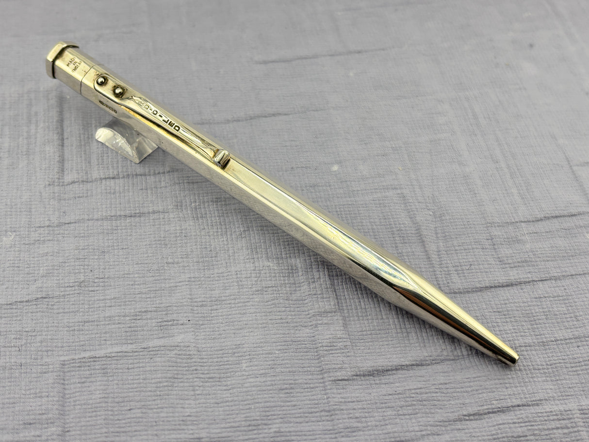 Yard O Led Faceted Sterling silver 925 " the diplomat " Made in Uk - Ball Pen