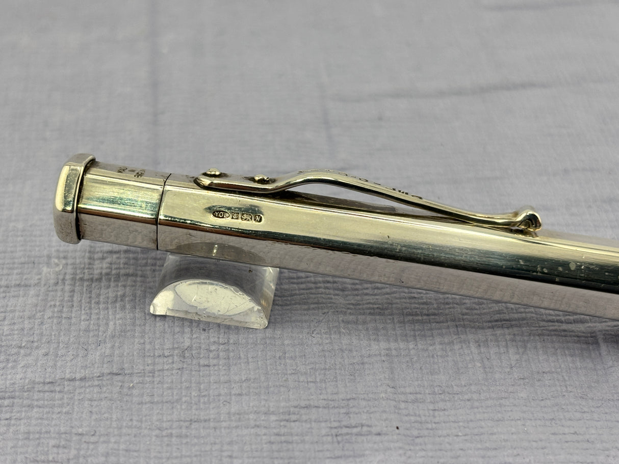 Yard O Led Faceted Sterling silver 925 " the diplomat " Made in Uk - Ball Pen