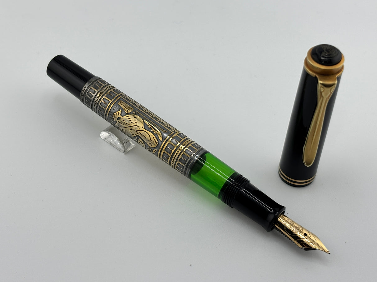Pelikan M700 Toledo Fountain Pen - Fine 18kt Gold Nib - 1990s