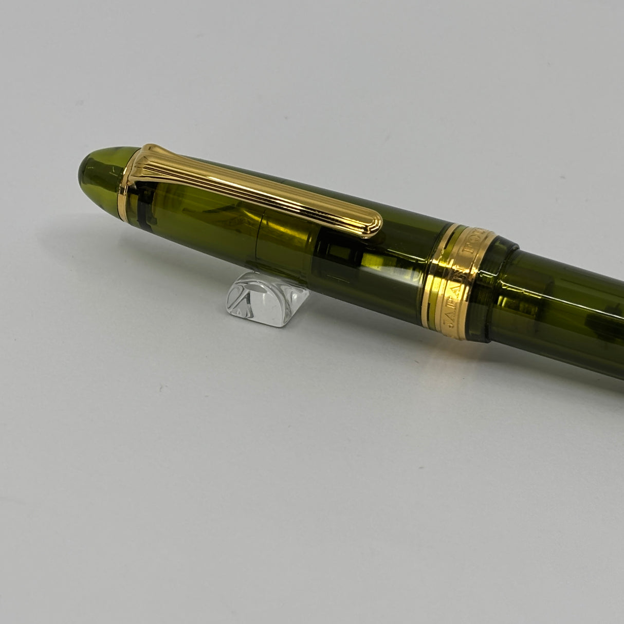 Sailor 1911 Large Kagero Green Transparent Fountain Pen - Broad 21kt Gold Nib
