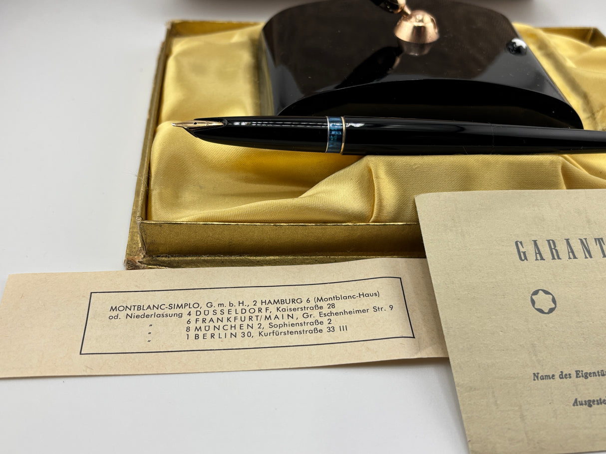 Montblanc Desk Pen Black complete box and paper - Wonderful !!