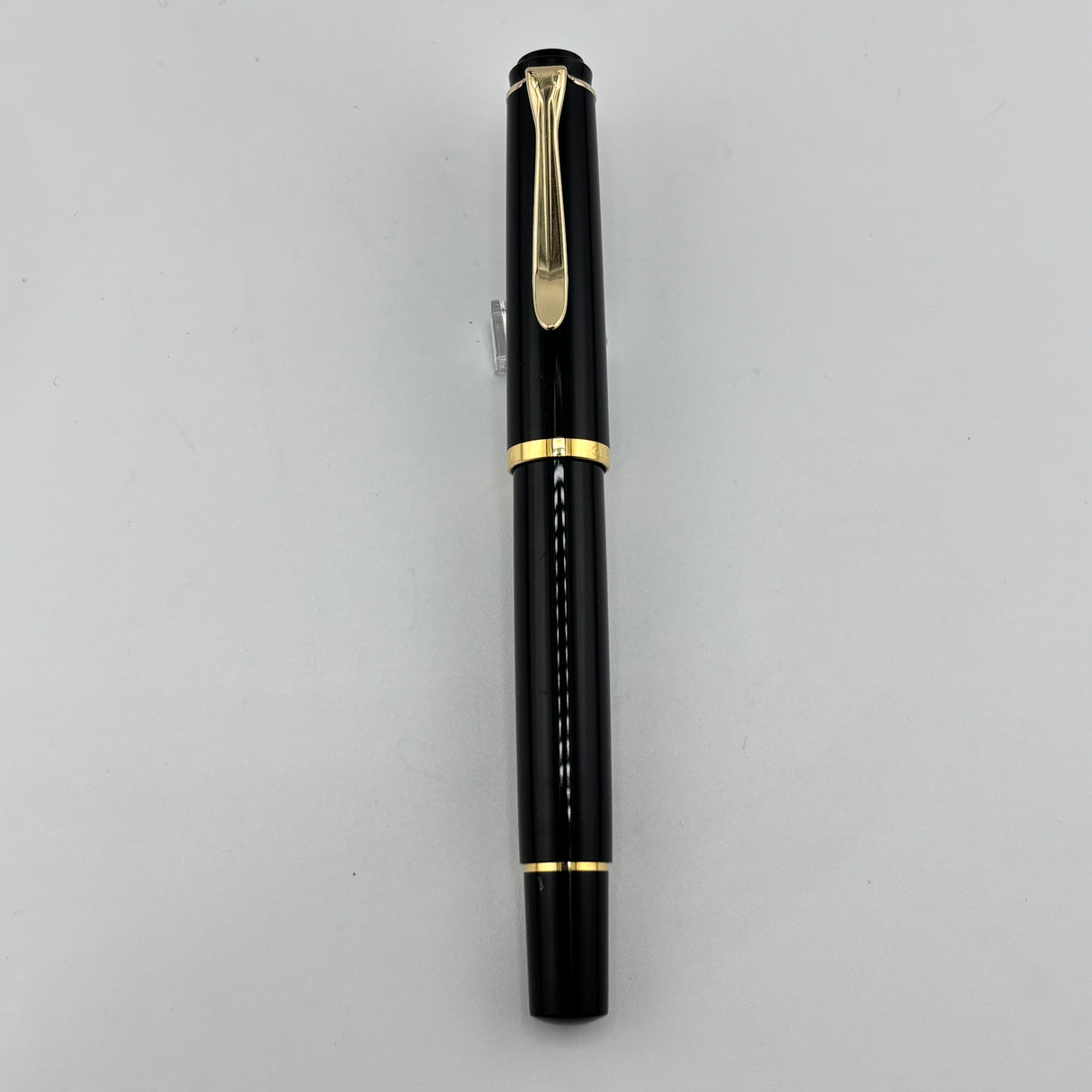 Pelikan M200 Black Steel nib rare double broad Italic - Fountain Pen