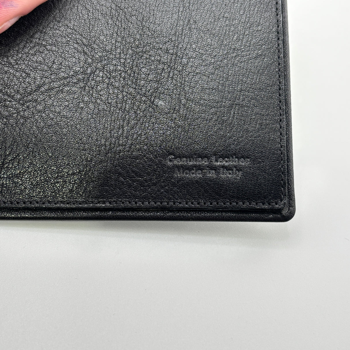 Omas Wallet 100% Black Italian for card and cash !