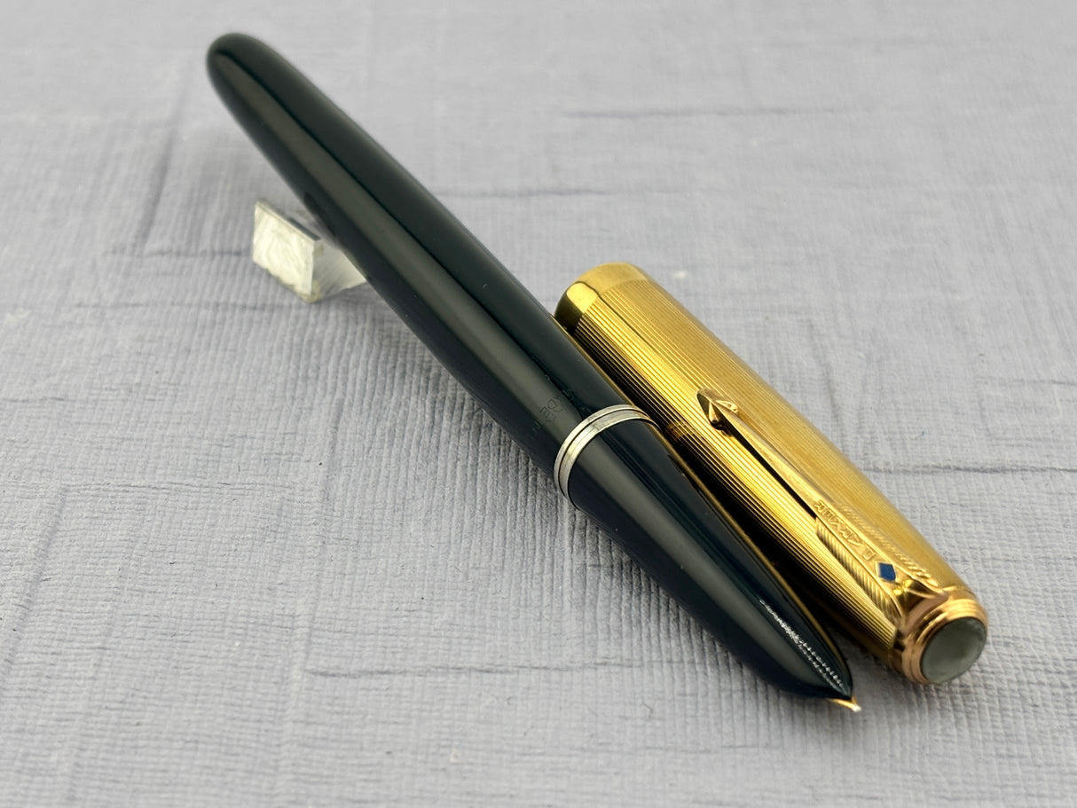 Parker 51 Navy Blue Diamond clip Vacumatic