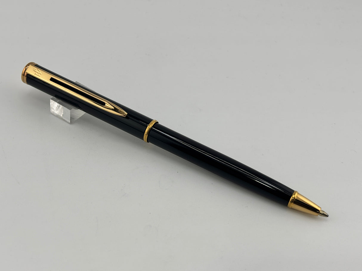 Waterman Maestro Black Lacquer gold trim - Ball Pen