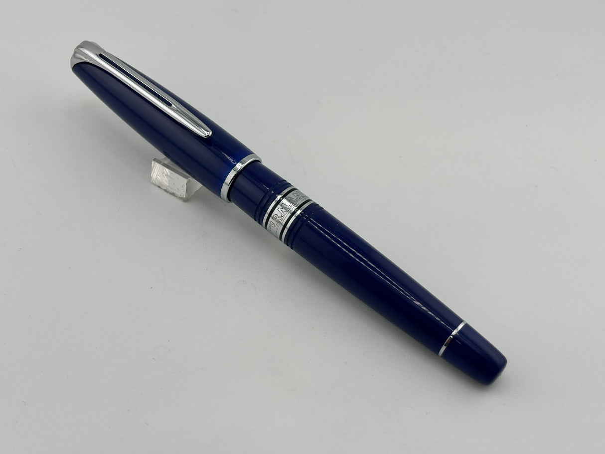 Waterman Charleston Blue silver chrome - Fountain Pen