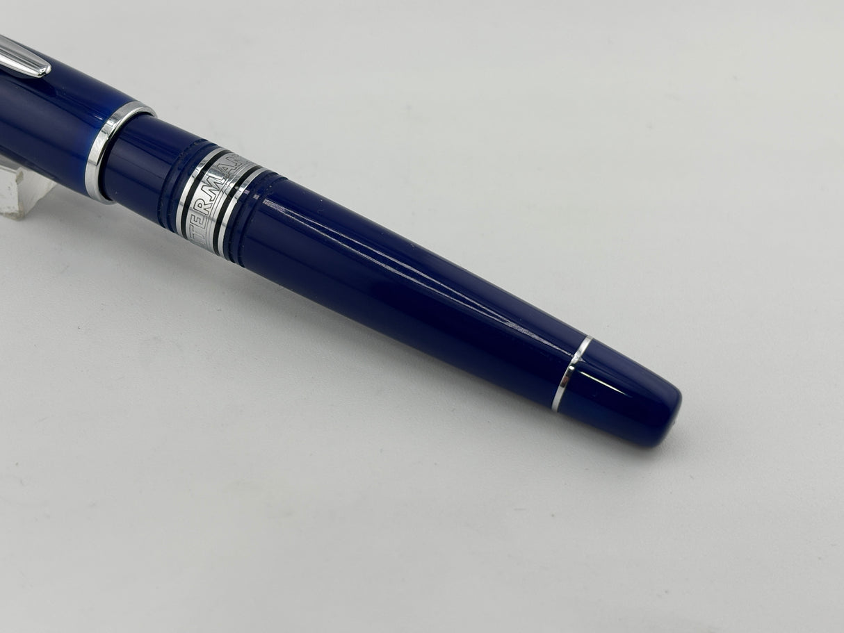 Waterman Charleston Blue silver chrome - Fountain Pen