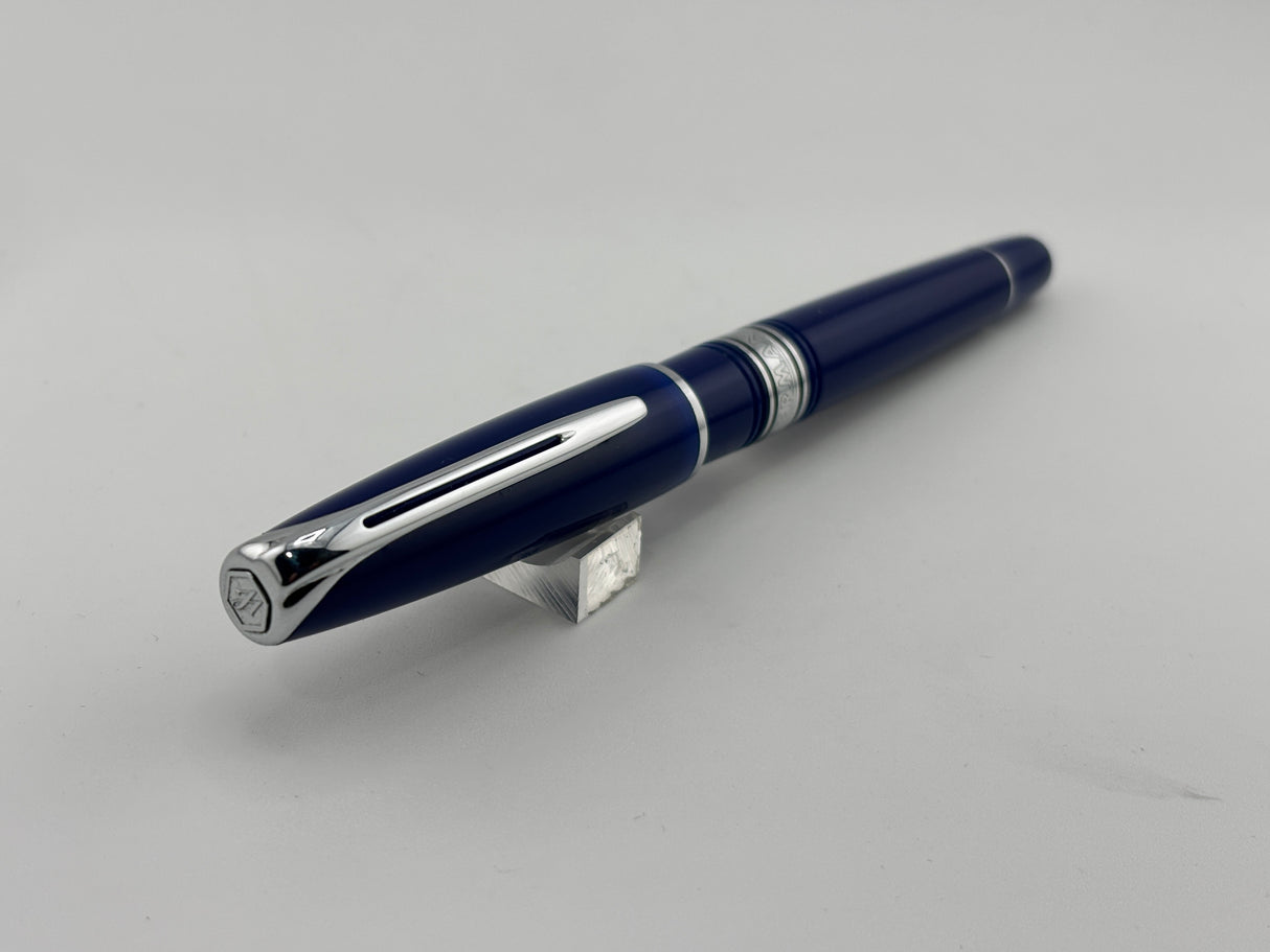Waterman Charleston Blue silver chrome - Fountain Pen