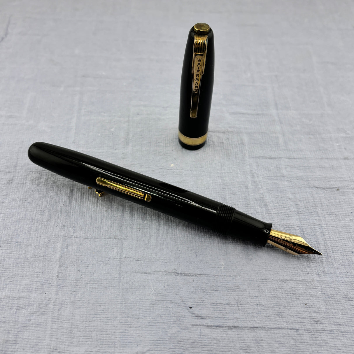 Waterman Black Emblem Fountain Pen