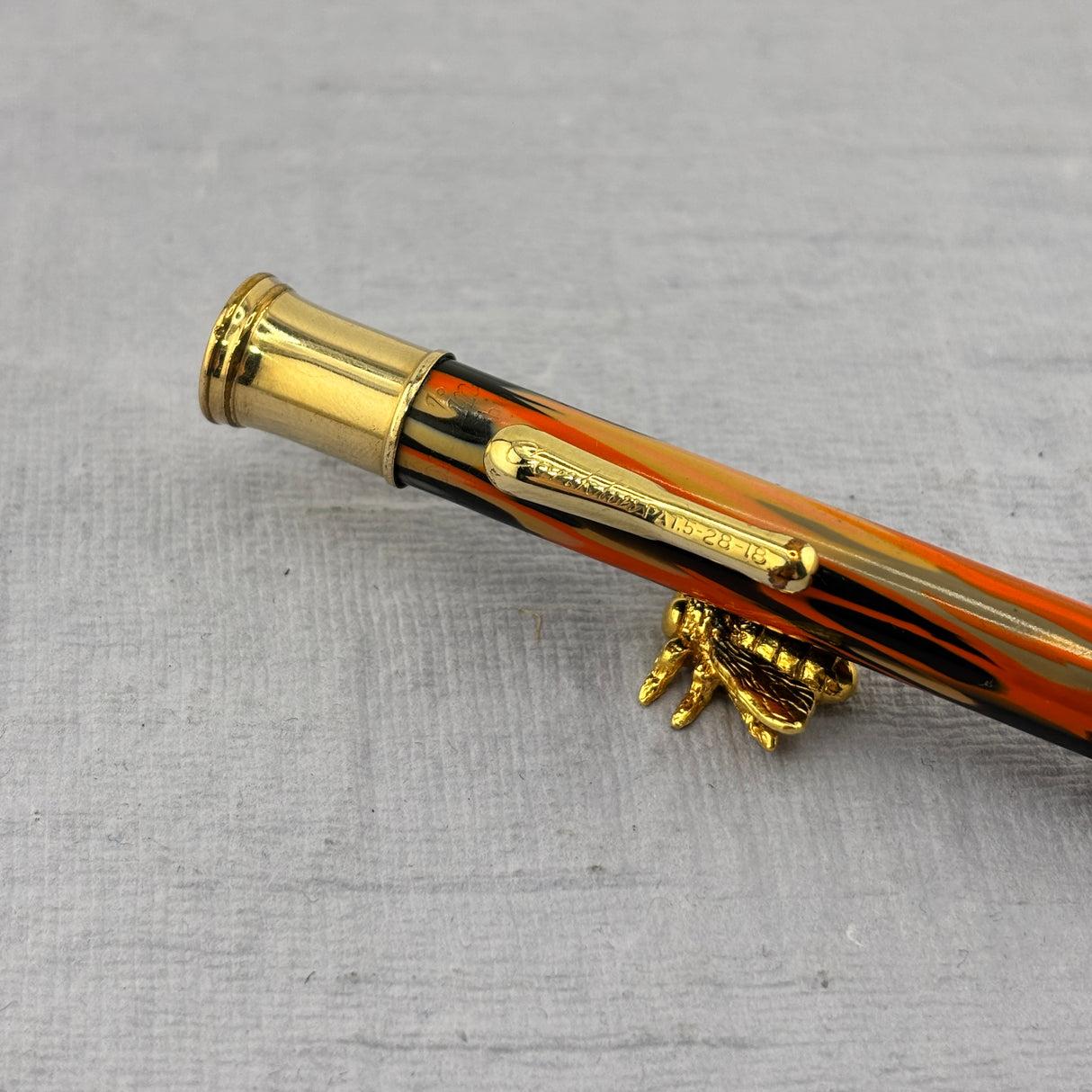 Conklin Black & Orange SET "Halloween" - Flexible Conklin Toledo nib - Fountain Pen and Pencil