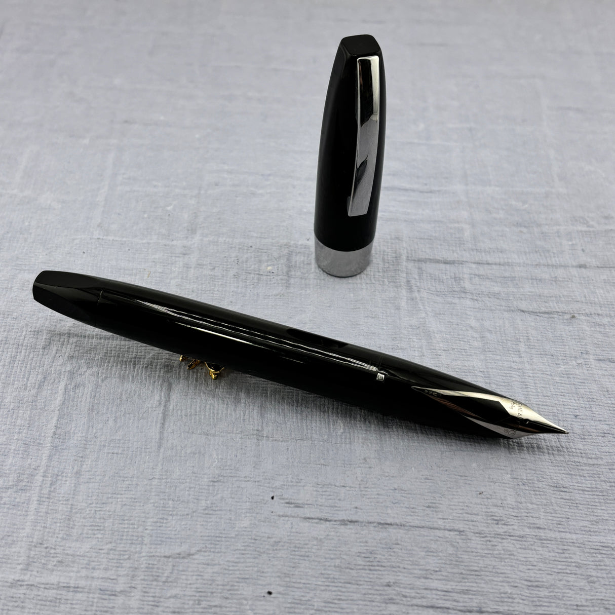 SHEAFFER Pen For Men (PFM I) Black - Palladium Silver Nib - Snorkel Filling System Fountain Pen