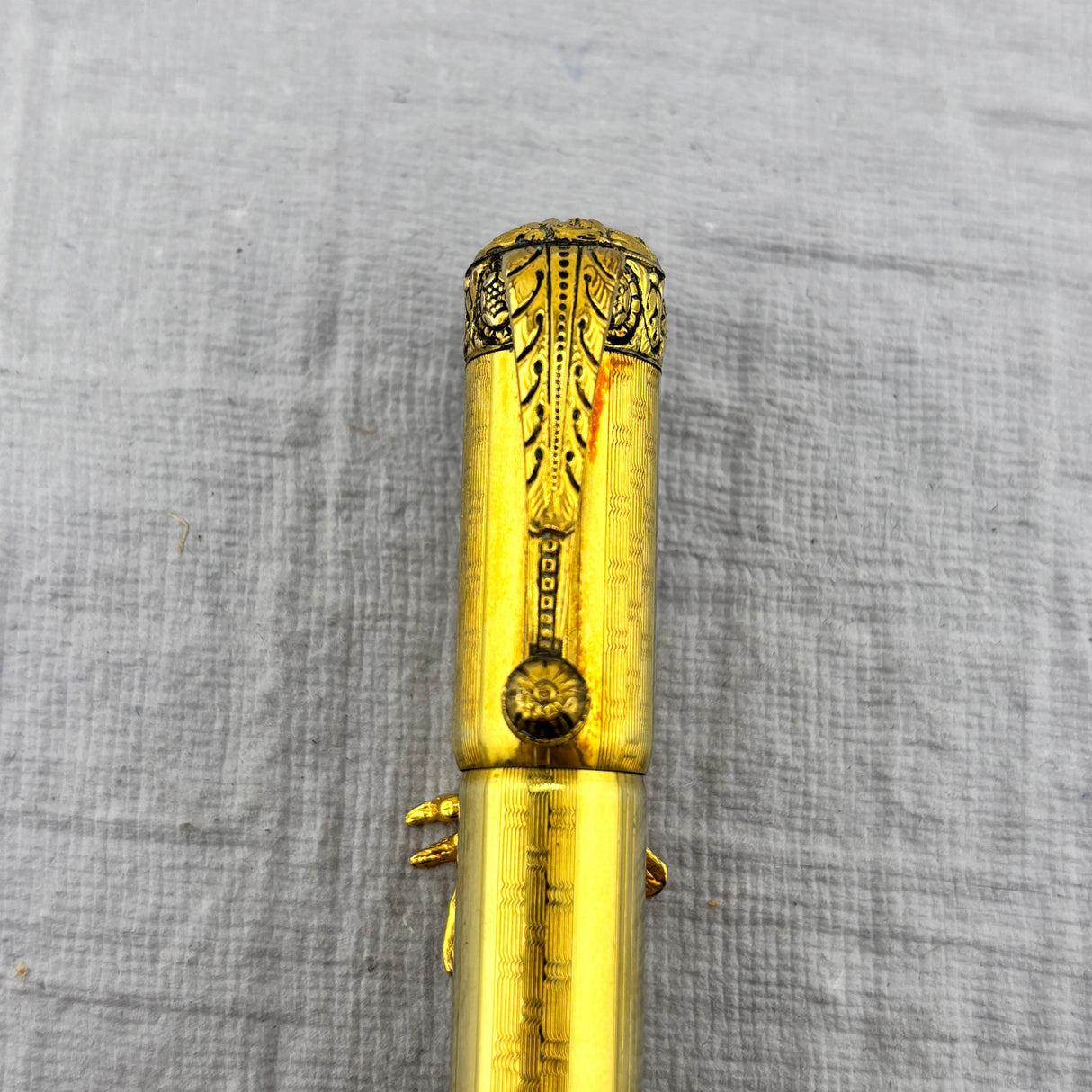 Magus Safety Fountain Pen 18 Carat Rolled Gold with Original Box