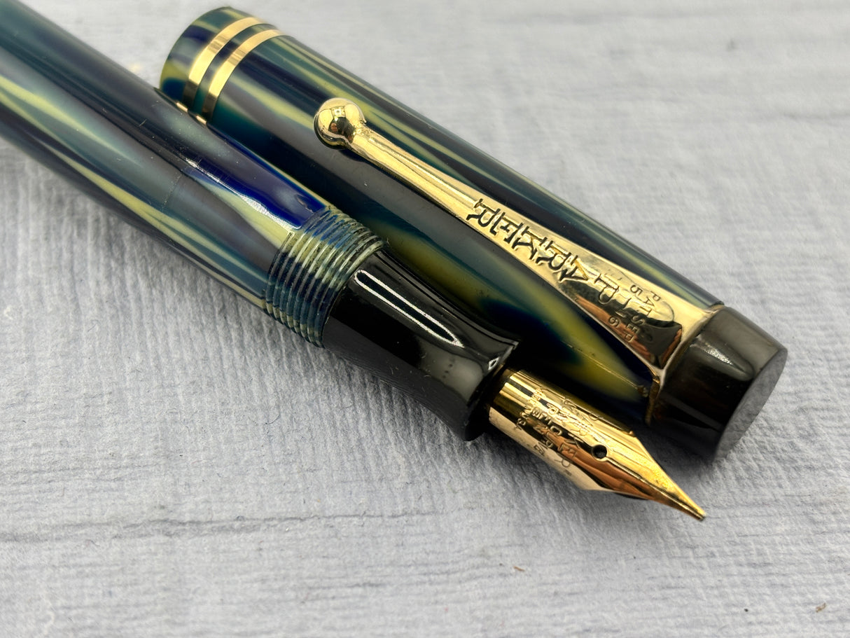 Parker Duofold Style Junior True Blue - Fountain Pen