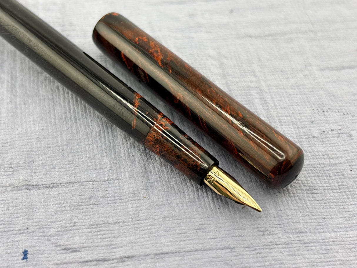 Parker 18 Mottled Hard Rubber Slip cap - Fountain Pen