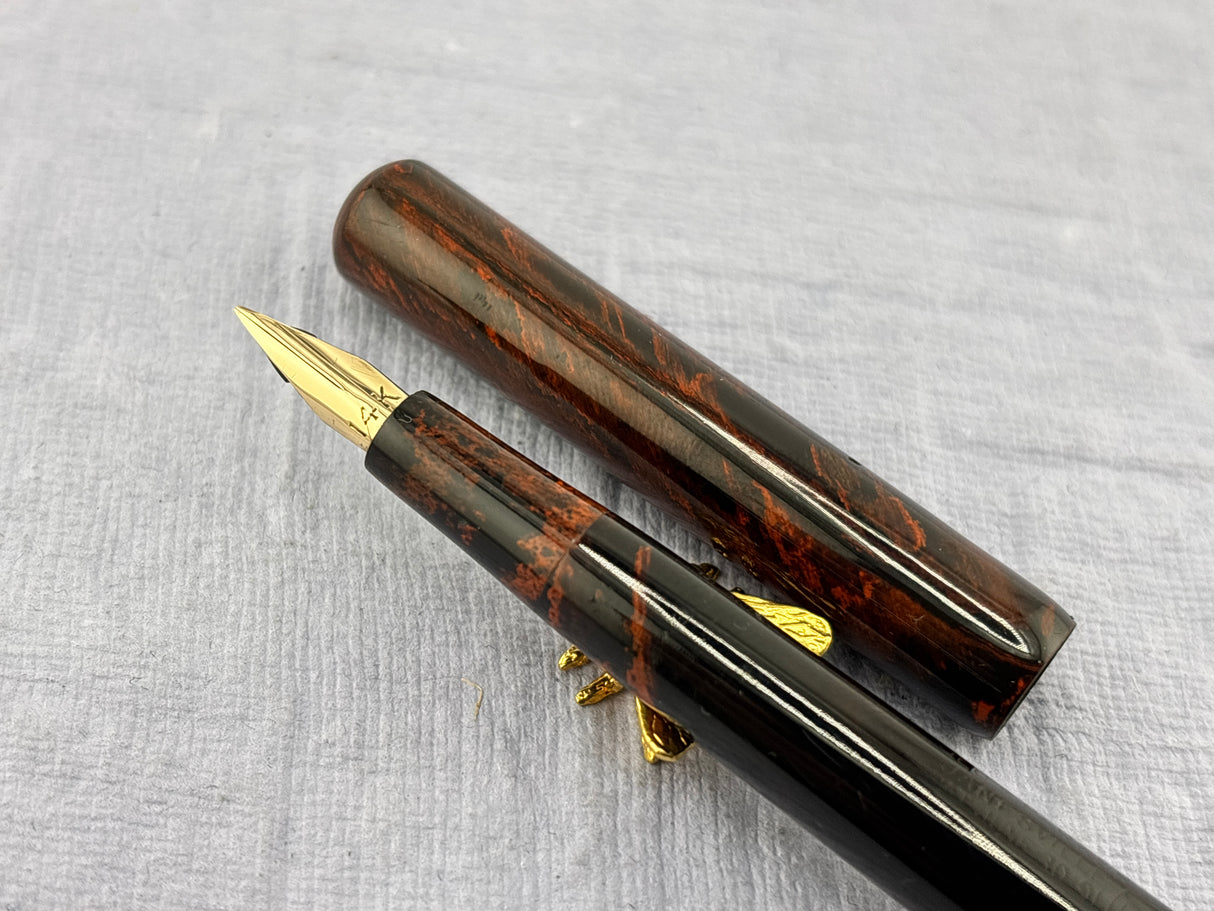 Parker 18 Mottled Hard Rubber Slip cap - Fountain Pen