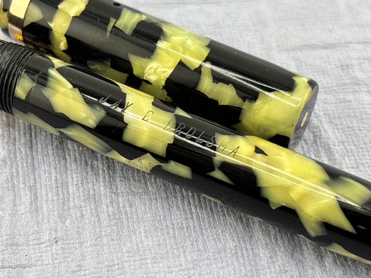 Sheaffer Flat Top Lifetime Senior Black and Pearl - Fountain Pen