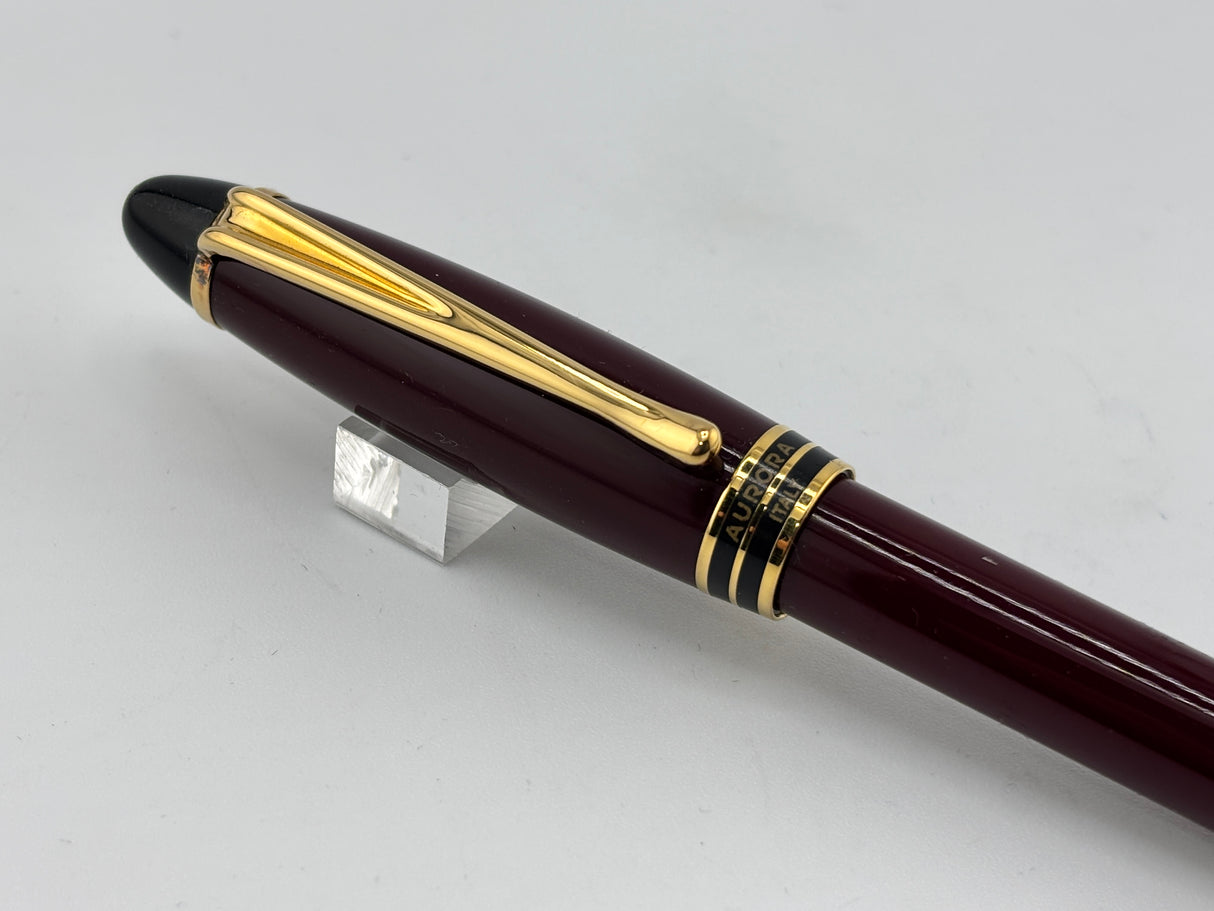 Aurora Ispilon burgundy Gold trim - Ball Pen