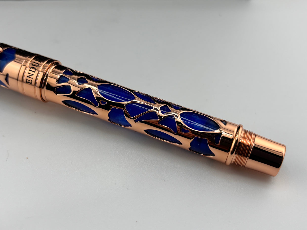 Conklin Endura Deco Crest Blue rose gold - Fountain Pen