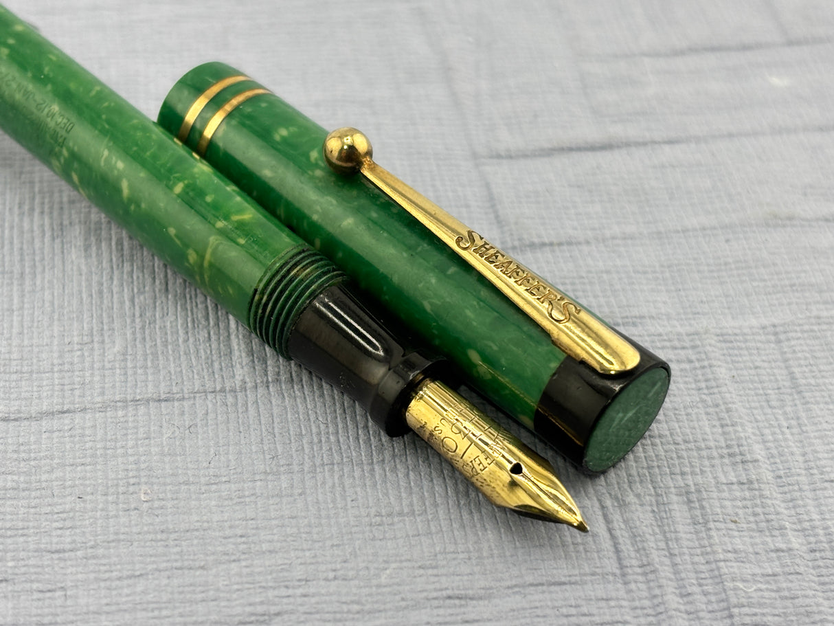 Sheaffer’s 5-30 Flat Top Green Jade - Fountain Pen