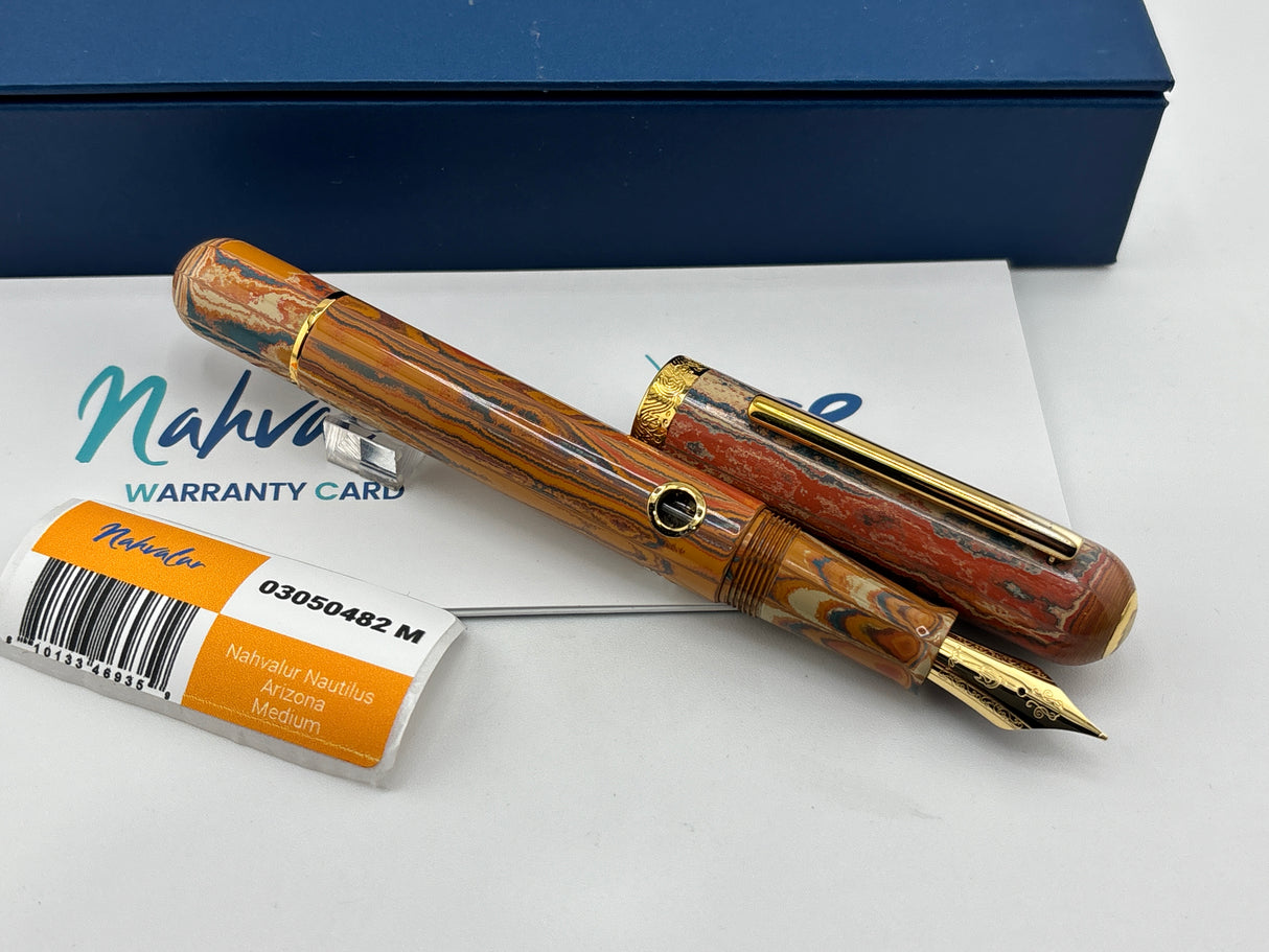 Nahvalur Arizona Nautilus beautiful Ebonite - Fountain Pen