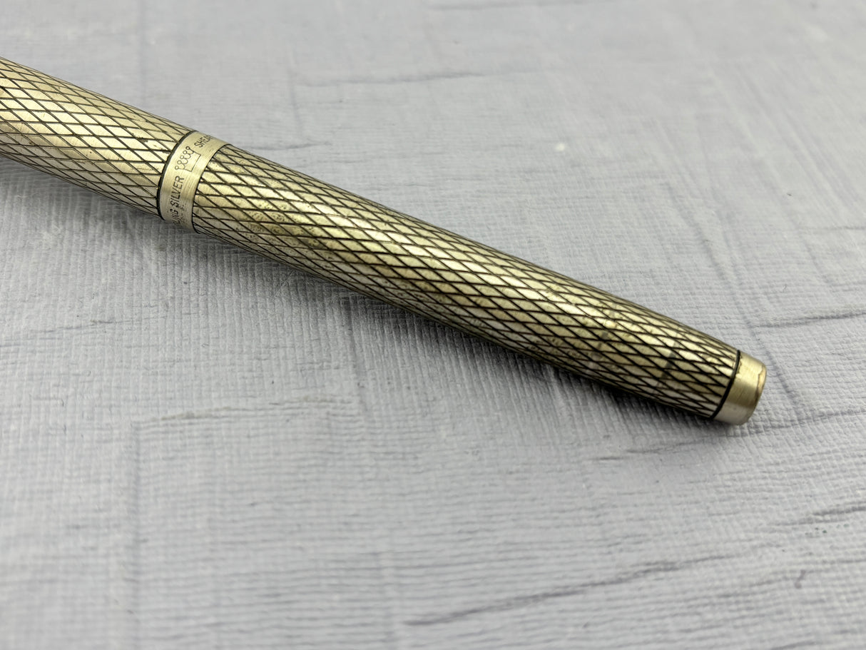 Sheaffer’s Imperial crossed lines sterling silver 925 - Fountain Pen